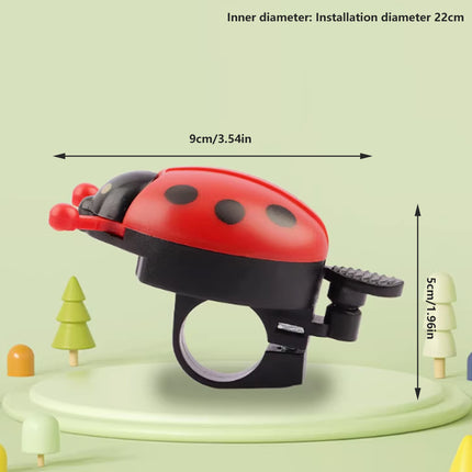 4PCS Ladybug Bicycle Bell Colourful Beetle Bike Horn Cycling Ring Bell for Road