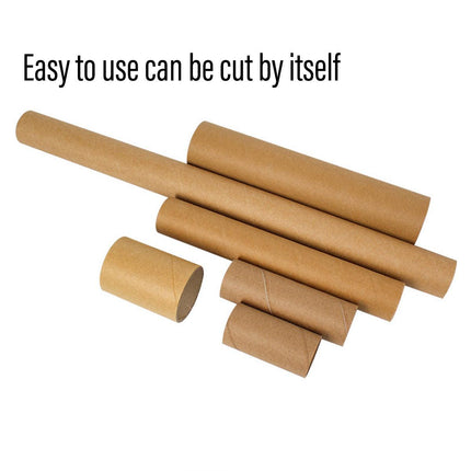 Kraft Paper Tubes 10pcs Round Poster Packaging Tubes Handmade Storage Containers