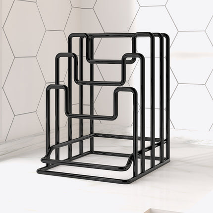 2PCS Metal Cutting Board Holder Rack Kitchen Bench Organiser for Lids Chopping Boards