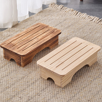 Solid Wood Small Stool Footrest Step Stool Shoe Changing Low Bench Indoor Use