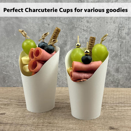 100PCS French Fry Cup 12/14/16oz Food-safe Oil-Resistant for Food Packaging Use