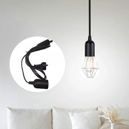 E27 Cable Cord With Switch AU Plug Pendant Lamp Base Light Bulb Holder Socket