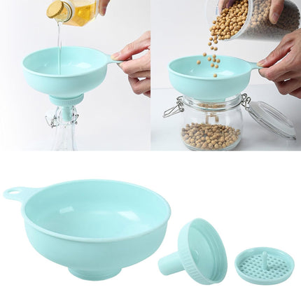 3 in 1 Multi Function Plastic Funnel Set Food Grade for Cooking Baking Liquid