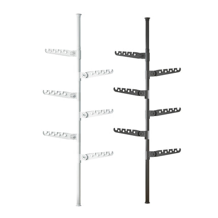 Adjustable Height 1.1-3.1m Standing Clothes Rack Stable Space Saving Daily Use