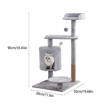 Cat Tree Tower Climbing Frame Cat Climber Indoor Furniture Scratcher for Kittens