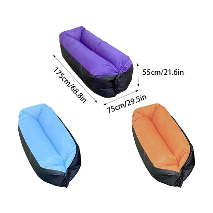 Inflatable Sofa Outdoor Portable Air Lounge Camping Foldable Couch Lightweight