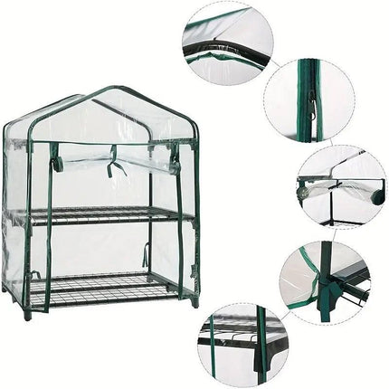 PVC Garden Conservatory Cover Plant Greenhouse Heating Tent Durable Weatherproof