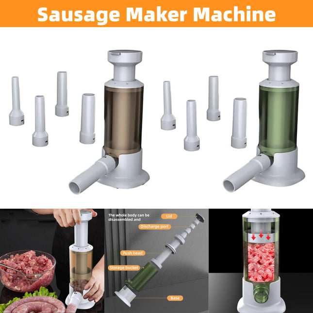 Manual Sausage Stuffer Home Kitchen Meat Filler Tool Sausage Maker Machine