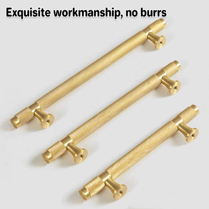 Copper Cabinet Handles 4 Sizes Gold Light Luxury Pulls for Drawer Wardrobe Door