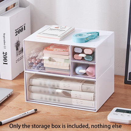 Transparent Drawer Storage Box Clear Dustproof Easy Sorting for Cosmetics Jewelry