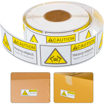 Overweight Warning Label Sticker Roll 1 Roll Red Adhesive Shipping Alert Sign