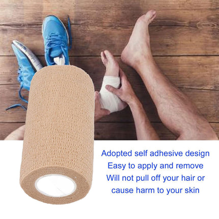 6PCS Self Adhesive Elastic Wrap Non Woven Cohesive Tape for Sports and Daily Use