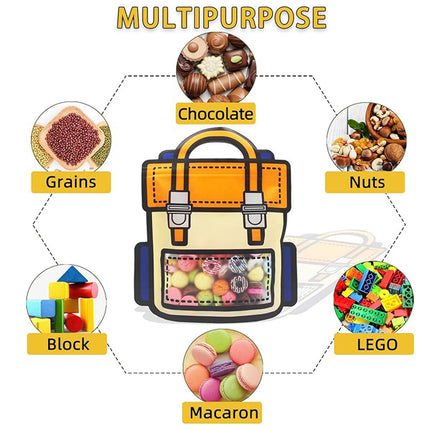 50pcs Portable Gift Bags Toy Snack Packing Bags Small Clear Storage Pouch