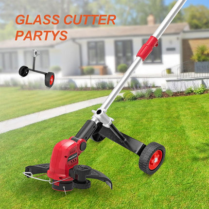 3PCS Mower Support Frame Portable Hand Bracket with Wheel Garden Tool Accessory