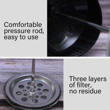 350ml French Press Coffee Maker Hand Press Tea Brewer with Filter
