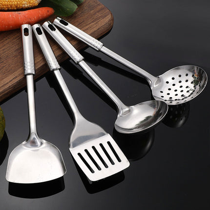 4PCS Kitchen Utensils Set Stainless Steel Cooking Tools Cookware Spoon Turner