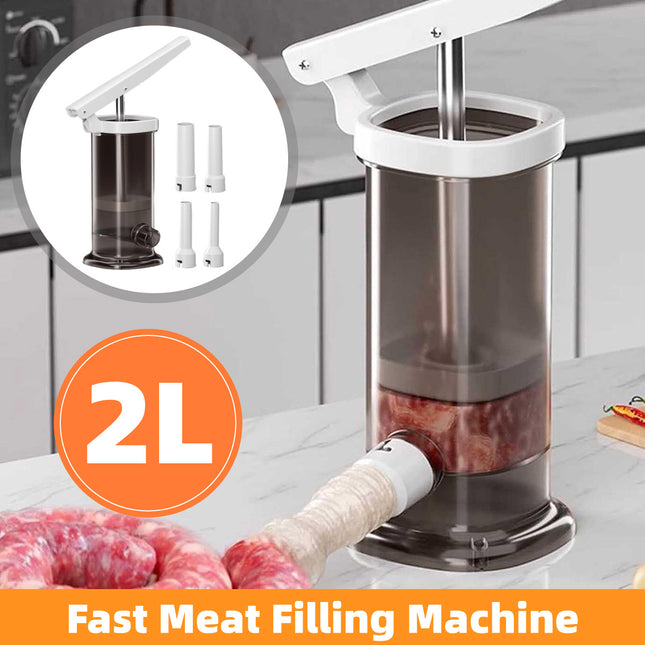 2L Handmade Household Manual Pressing Sausage Making Tool Sausage Stuffer Meat