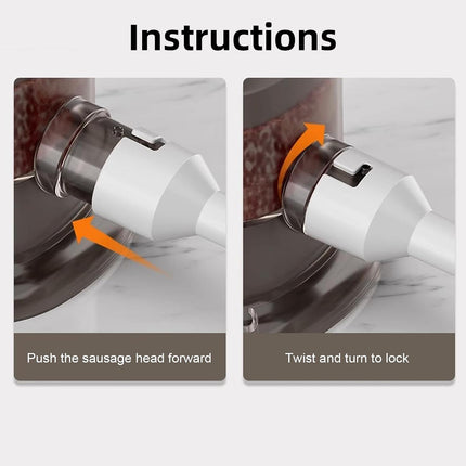 2L Handmade Household Manual Pressing Sausage Making Tool Sausage Stuffer Meat