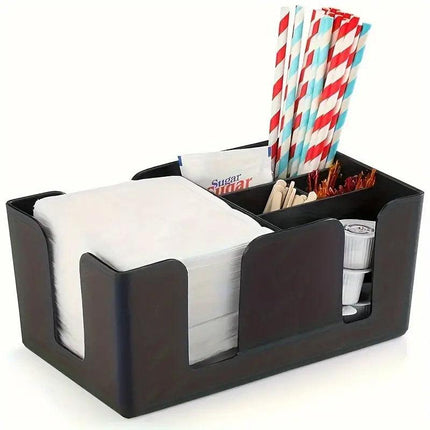 6 Compartments Multifunctional Organizer Bar Clutter Storage Organizer for Home