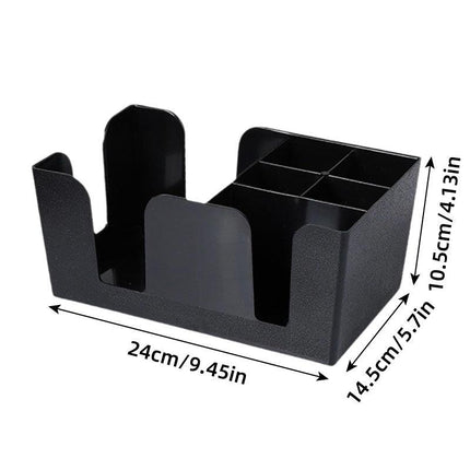 6 Compartments Multifunctional Organizer Bar Clutter Storage Organizer for Home