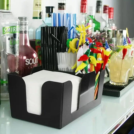 6 Compartments Multifunctional Organizer Bar Clutter Storage Organizer for Home