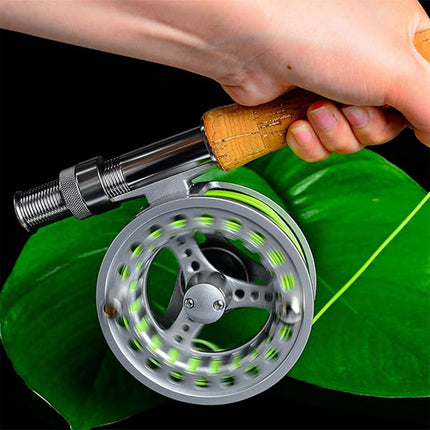 All Metal Fly Fishing Reel Ice Fishing Line Wheel Front Drag Spinning Reel