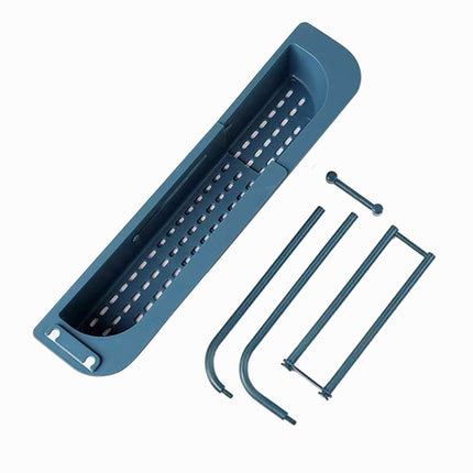 Telescopic Sink Rack Holder Expandable Storage Drain Basket Home Kitchen Kit