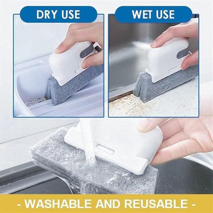 3pcs Window Groove Cleaning Brushes for Door Recess Dirt Remover Tool Set