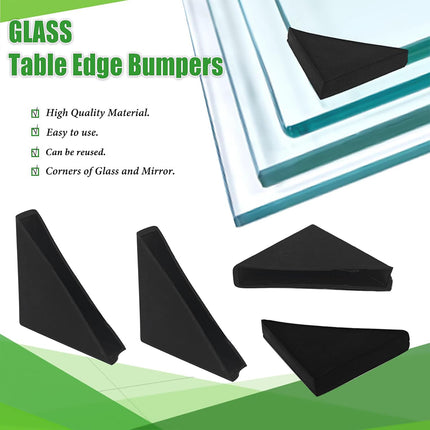 100PCS Glass Corner Protectors Easy to Use Durable for Windows Furniture Edges