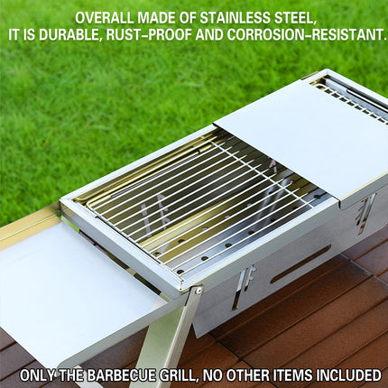 Stainless Steel Folding Barbecue Grill For Home Use Portable Folding Style