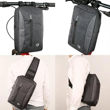 Large Capacity Velcro Design Cycling Bike Front Bag Waterproof Easy To Use