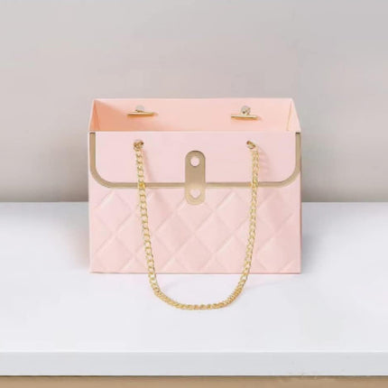 Quilted Handbag Gift Bags Chain Handle 3 Pack