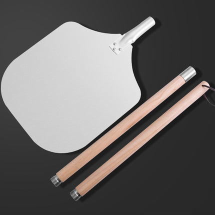 Detachable Aluminum Pizza Peel Wooden Handle 12 Inch