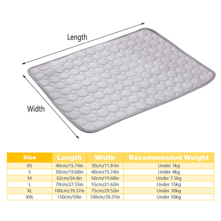 Pet Cooling Sleeping Mat Summer Spring Cooling Mat for Dog and Cat Indoor Use