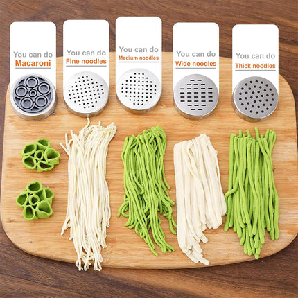 Home Manual Stainless Steel Pasta Maker Hand Crank Noodle Press Durable Easy Clean