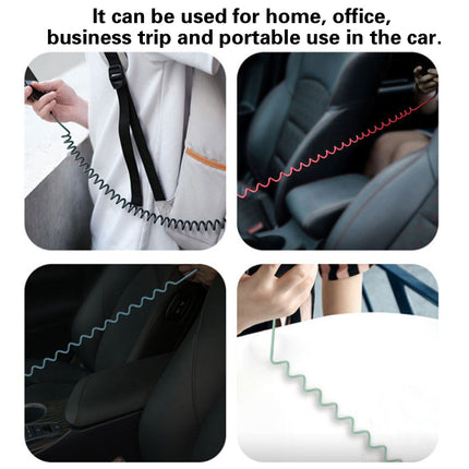 Six In One Charging Cable Spring Design Mobile Phone Fast Data Cord USB Cable