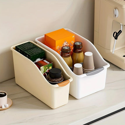 2pcs Cabinet Storage Box Miscellaneous Organizer Household Container Plastic Bin