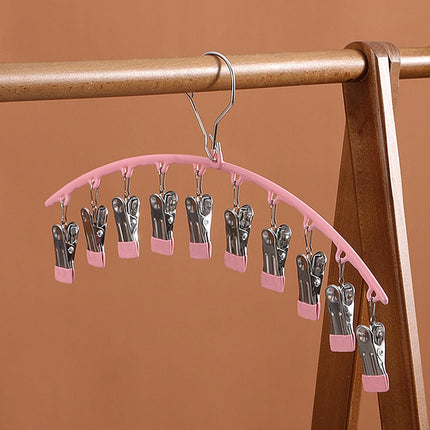 3PCS Windproof Clothes Drying Rack Balcony Hanger Pantyhose Underwear Clips