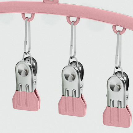 3PCS Windproof Clothes Drying Rack Balcony Hanger Pantyhose Underwear Clips