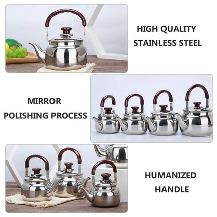 Stainless Steel Whistling Kettle Anti Scald Handle Gas Electric Stove 0.5L 1L 2L