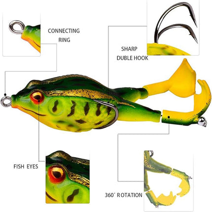 3pcs Spinning Twin Legged Soft Bait Bionic Lure for Fishing Catching Fish