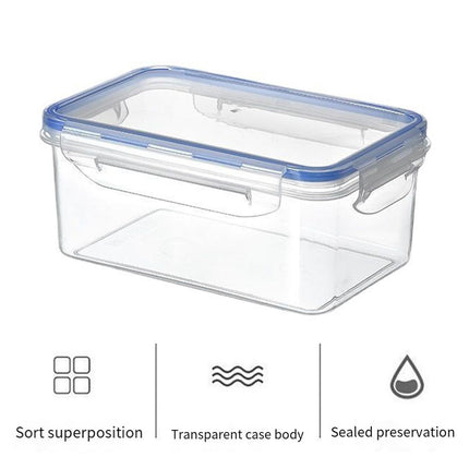 3PCS Clear Airtight Food Storage Containers Refrigerator Freezer Pantry Box