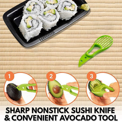 Sushi Making Tool Set for Home Kitchen DIY Sushi Rolls Professional Grade