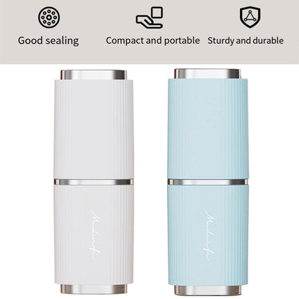 2pcs Travel Toiletry Cup Portable Mouthwash Cup with Lid Brushing Dental Storage