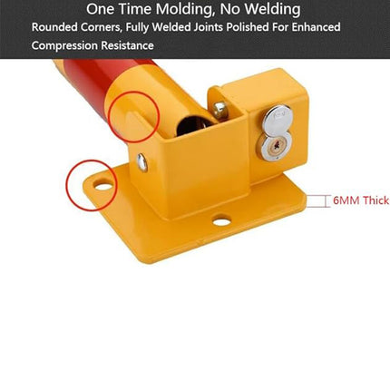 Foldable Residential Driveway Parking Bollard Post Lock