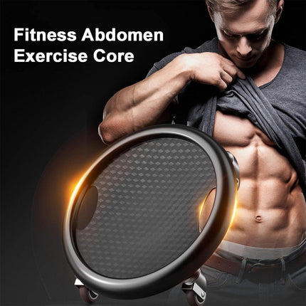 Quiet Abdominal Exercise Plate with Castor Non Slip Surface Home Gym Fitness