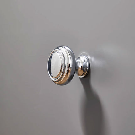 Pure Copper Wardrobe Handle Bright Silver Round Ball Egg Shaped Drawer Pull