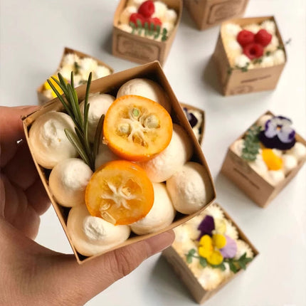 Cupcake Box Set 100pcs Kraft Paper Baking Mousse Cup Holders for Party Dessert