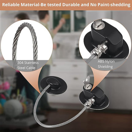 Refrigerator Lock Fridge Cabinet Child Safety Childproof Window Door Locks