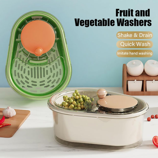 Manual Vegetable Fruit Cleaner Basket Washing Kitchen Food Cleaning Tool Use